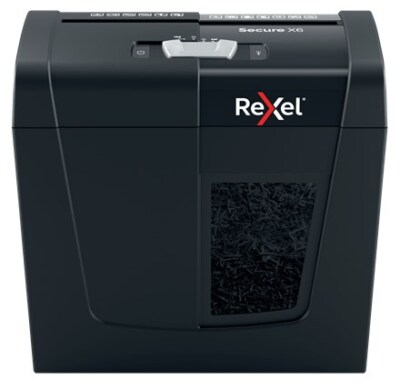 5028252615266 Rexel Secure X6 Aktenvernichter Kreuzschreddern 70 dB Schwarz REXE