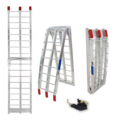 Auffahrrampe Rampe Verladerampe 340 kg 180cm klappbar Motorradrampe Alu leicht