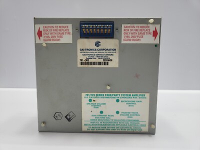 GAI-TRONICS 701/723 Series Seite / Party System Verstärker 701-302