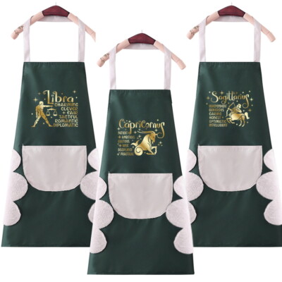 Schürze Koch Wasserdicht Köche Backen Küche Pinny mit Tasche Küchenschürze Kleid