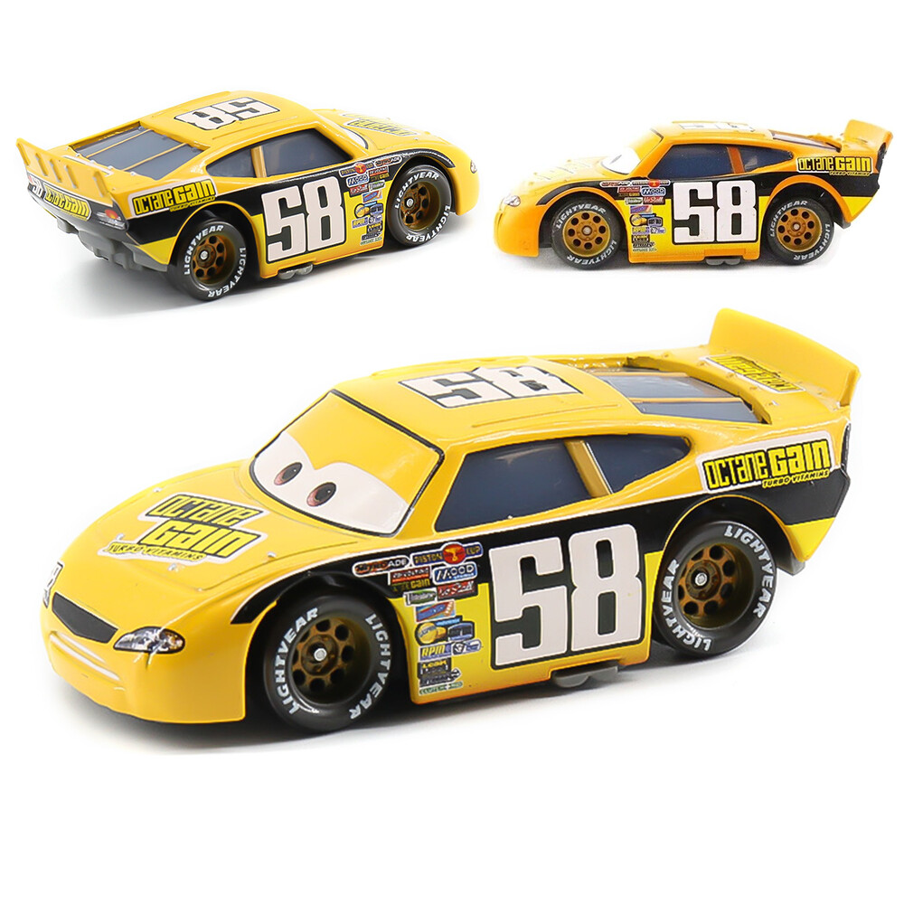 Set of 2 Disney Pixar Cars NO.58 Octane Gain Racers Mack Truck Diecast Kids Toys
