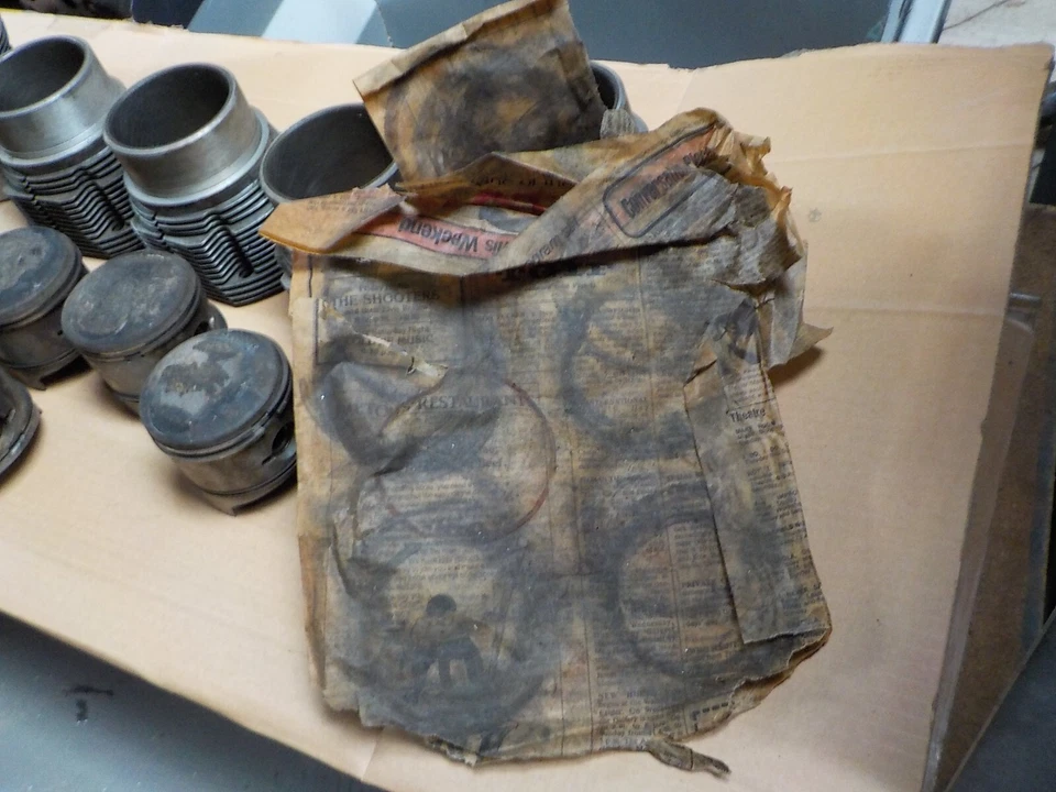 JUEGO SOLO PISTONES 6 ORIGINALES PORSCHE 911 914-6 MAHLE 80ZD3 BIRAL 1966-69 Foto 2 de 4