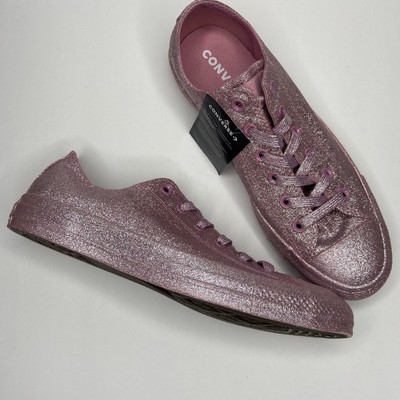 pink shiny converse