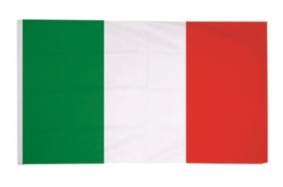 U24 Italien Flagge – 60x90 Cm, 100% Polyester, Wetterfest, Mit 2 Metallösen
