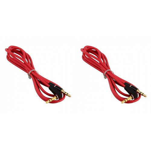 2X 3.5mm Male to M Aux Cable Cord LShaped Right Angle Car Audio