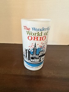 The Wonderful World Of Ohio Glass Cleveland Lakefront Souvenir Cup (t7)