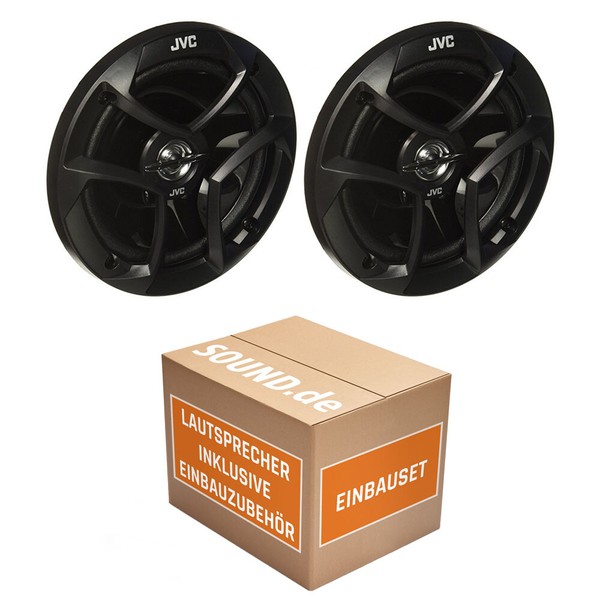 Vw Polo 6R 300WATT Jvc Lautsprecher Boxen Set Paar TÜR Einbauset VORNE-HINTEN-image