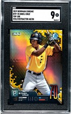 2019 Bowman Scouts Top 100 Chrome Gold Refractor 48/50 Oneil Cruz SGC 9 MINT