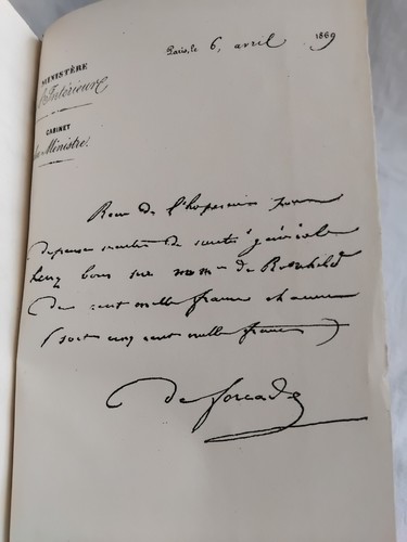 PAPIERS CORRESPONDANCE FAMILLE IMPERIALE 1871 NAPOLEON III 2/2 SEDAN GUERRE - Foto 6 di 7