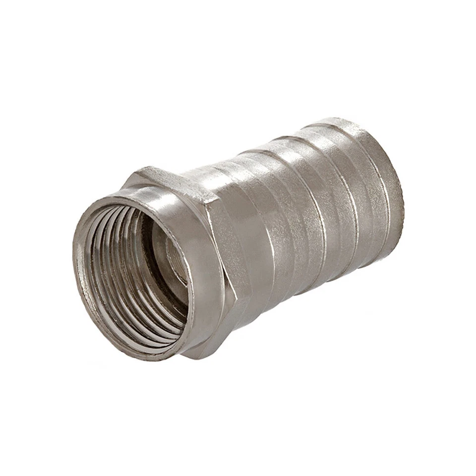 20 Pack F-Type Crimp-On Connectors Male Plug RG6 Coaxial Cable Antenna Connector - Image 3 of 4