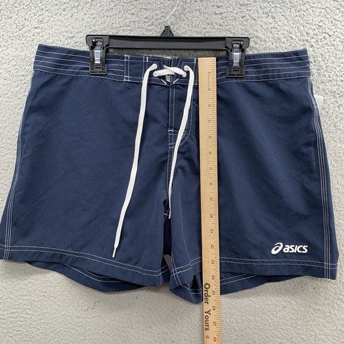 Pantaloncini da tavola Asics Aneka Team Board da donna nuovi con etichette taglia M blu spiaggia surf costumi da bagno casual - Foto 8 di 14