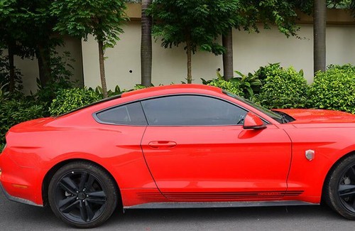 For Ford Mustang 2015-2022 Black Titanium Windows Strip Sill Molding Cover Trim - Picture 7 of 7