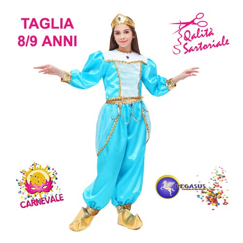 COSTUME VESTITO DI CARNEVALE PRINCIPESSA JASMINE PEGASUS 1717 | eBay