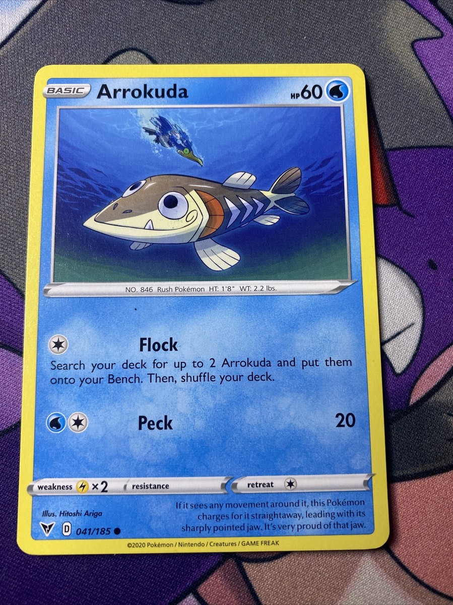 arrokuda pokemon card Pokemon TCG Vivid Voltage Arrokuda 041/185