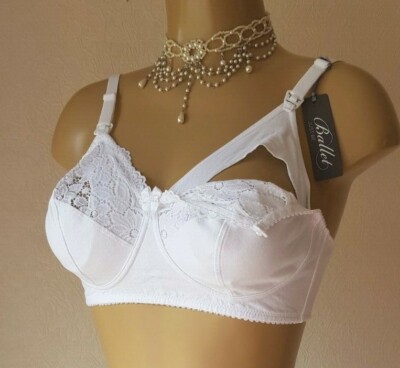 Ballet Just Be Still-BH ohne Bügel Drop Cup Größe 38B weiß 445