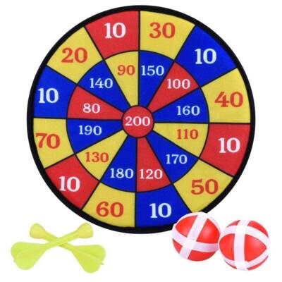 RoxNvm Bersaglio Freccette Per Bambini - Doppia Faccia, 26 Pollici Con 12 Freccette E Palline - Foto 5