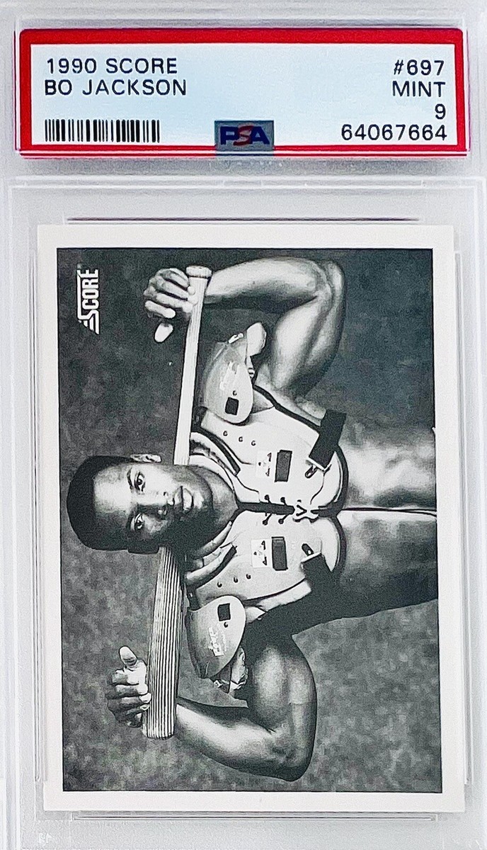 1990 Score Bo Jackson “In Pads” Iconic Card #697 PSA 9 Mint MLB
