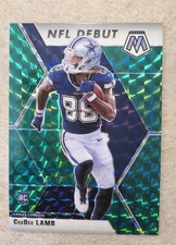 2020 Panini Mosaic - NFL Debut CeeDee Lamb #268 Green Mosaic Prizm (RC)