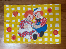 Vintage Pillow case Wamsutta Raggedy Ann Andy Pillowcase I Love You