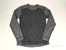 Smartwool Women's XL Merino Wool 250 Base Layer Pattern Crew Long Sleeve Shirt