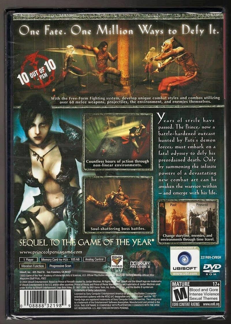 その他 Prince of Persia: Warrior Within / Game Prince of Persia 2: Warrior Within (Greatest Hits) PS2 (Brand New