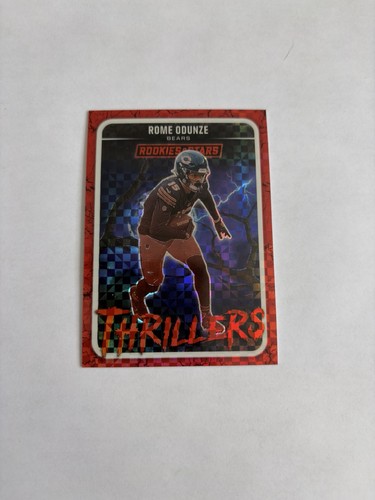 Rome Odunze [Red Plaid] #13 2025 Panini Rookies & Stars Thrillers card