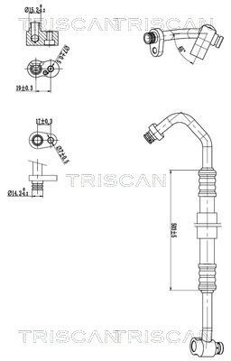 Triscan Hochdruck-/Niederdruckleitung, Klimaanlage 9010 11035 FüR Mini-image