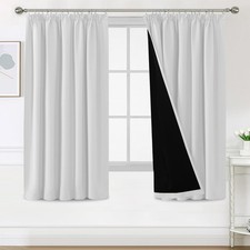 100 thermal curtain cold protection with curling ribbon curtains opaque set of 2 h1...