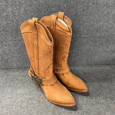 NAKED WOLFE The Outlaw Leather Boots Men's Size US 13 Brown