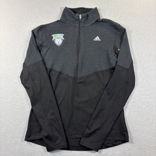 Minnesota Lynx adidas Black/White Stripe  1/4-Zip Size Medium Women's Climate