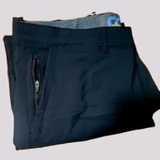 Copper  Oak Chino BLACK Pants Men's 34 W x 30 L Flex Comfort