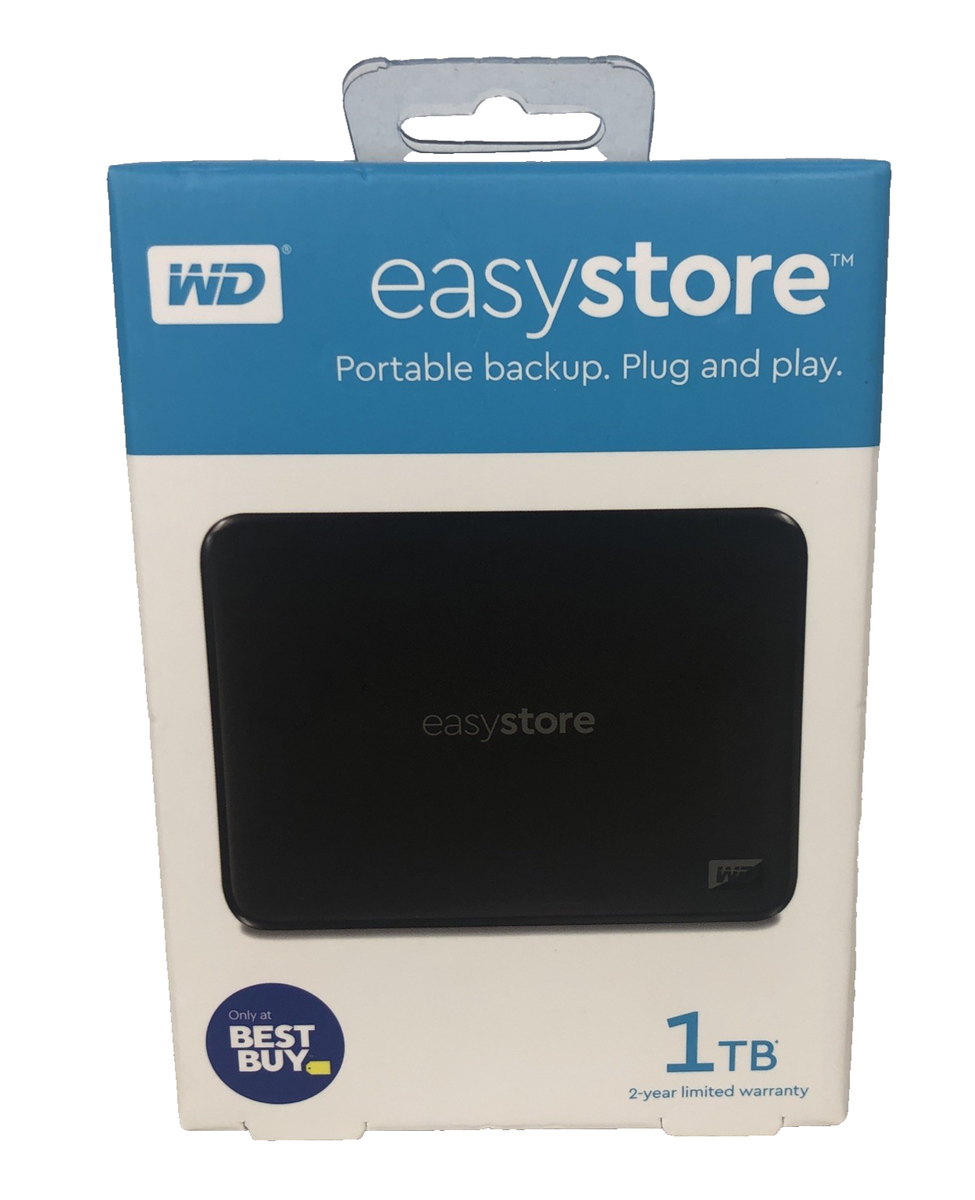 Western Digital easystore 1TB, USB External, Portable Hard