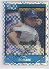2007 Bowman Draft Chrome Picks Rookie X-Fractor 221/225 Nick Schmidt Auto 0c2