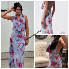 ZARA halter neck Maxi floral dress