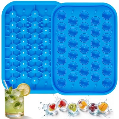 Sidosir 1Pack Silicone Round Ice Cube Tray standard, round ice ball mold