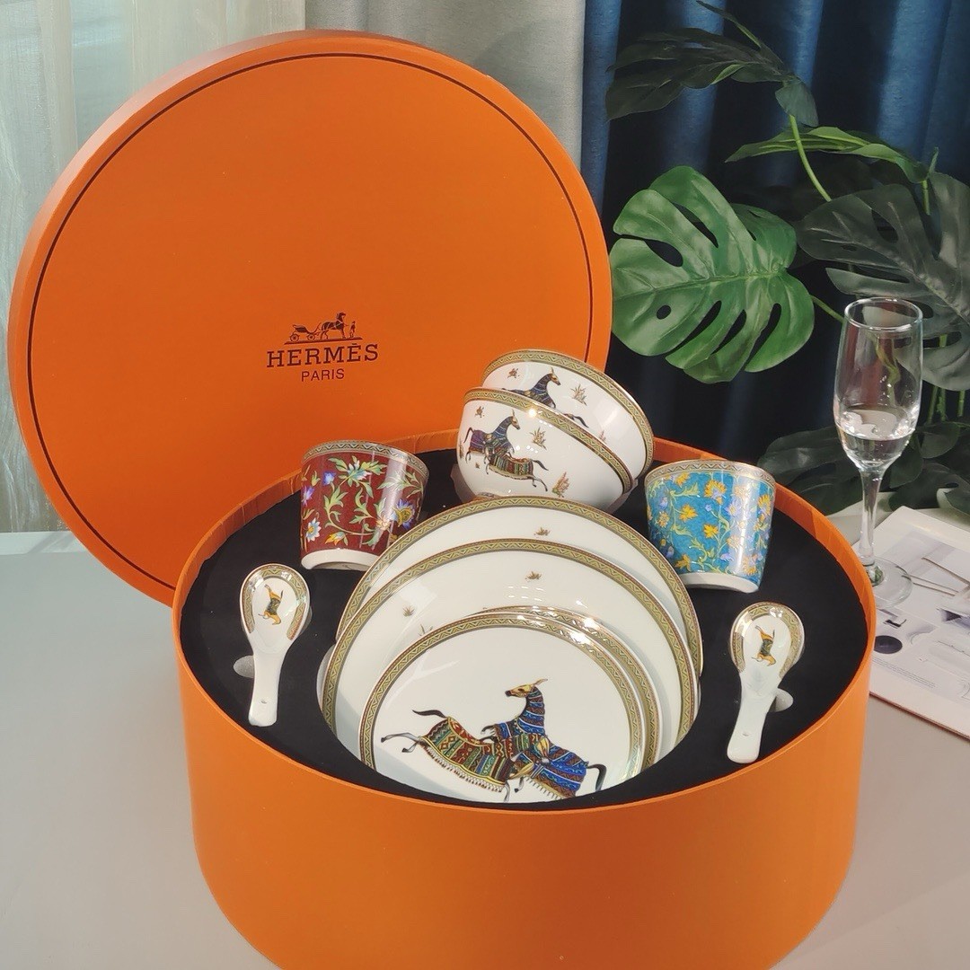 Hermes Horse series Plate Set 10pcs | eBay