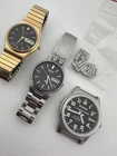 Vintage Men’s Watch Lot Seiko Wenger Benrus Quartz Parts Repair
