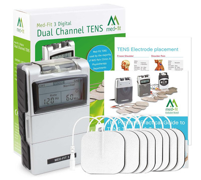 Med-Fit 3 Digital Dual Channel Fast & Effective Pain Relief Kit TENS-Gerät