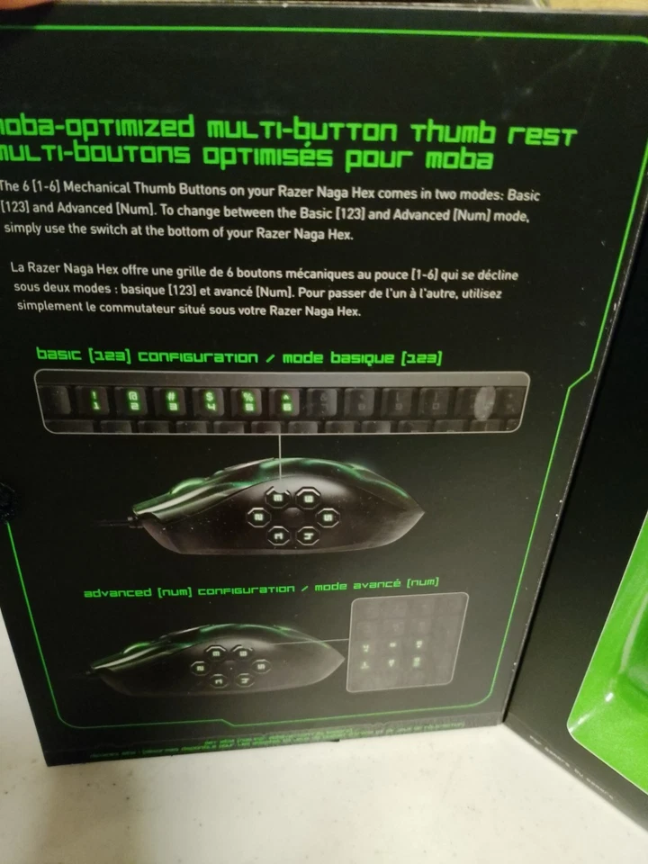 Brand New Sealed Razer Naga Hex Expert MOBA/Action-RPG Gaming Mouse - Green - Image 3 of 4
