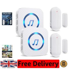 Durable Wireless Door Alarm with LED Indicator - Perfect for Home & Retail Use
