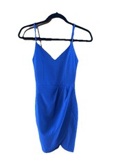 Lulus Women’s Royal Blue V-neck Dress Adjustable Straps Prom Homecoming Size XS