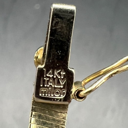 Solid 14K Solid Gold Snake Chain Bracelet 7.3Gram… - image 4