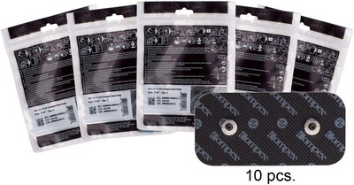 Compex Easy Snap Electrodes 2 x 4 Inch for Edge, 5 Count (Pack of 2) 