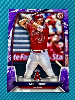 2023 Bowman - Mike Trout #89 Purple Pattern /199 Angels