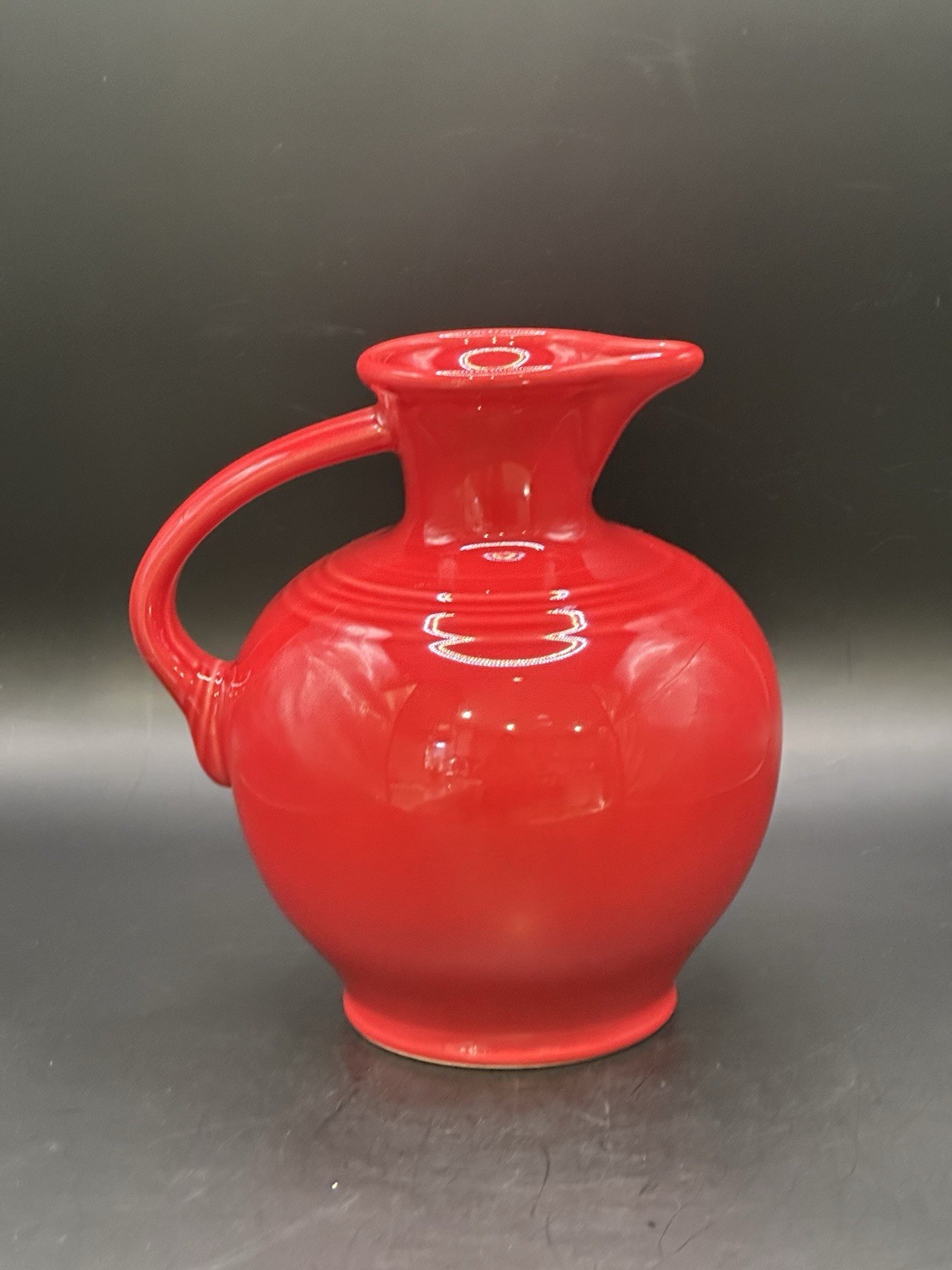 Vintage Fiestaware Homer Laughlin Scarlet Red Carafe Pitcher