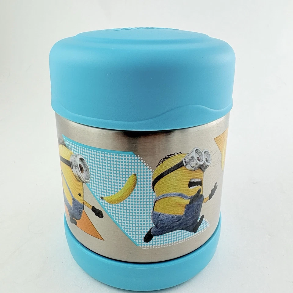Termo para niños Minions mantiene caliente durante 5 horas frío durante 7 horas 10 oz de capacidad Foto 3 de 4