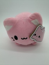 Aurora Tasty Peach Meowchi Strawberry Kitten Cat Plush 7" Pink Stuffed Animal