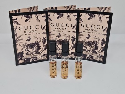 Gucci Bloom Ambrosia Di Fiori Eau de Parfum Mini Natural Spray Vials (LOT OF 3)
