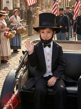 Gortykor Abraham Lincoln Costume Boys President Cosplay Dress Up