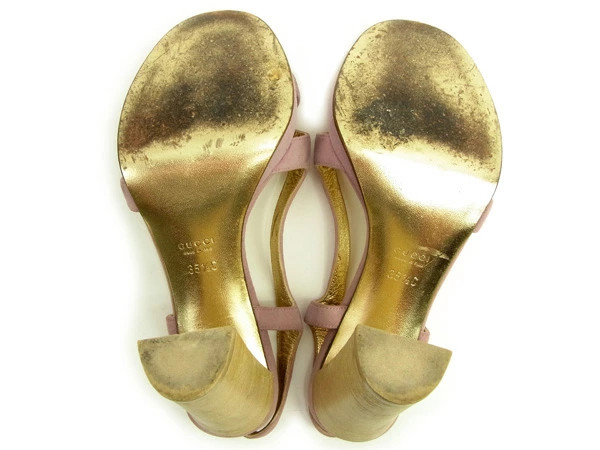 GUCCI Sandals Shoes Women's #35 Half C Slingback Pink x GT15926 Brand High Brand thumbnail 5